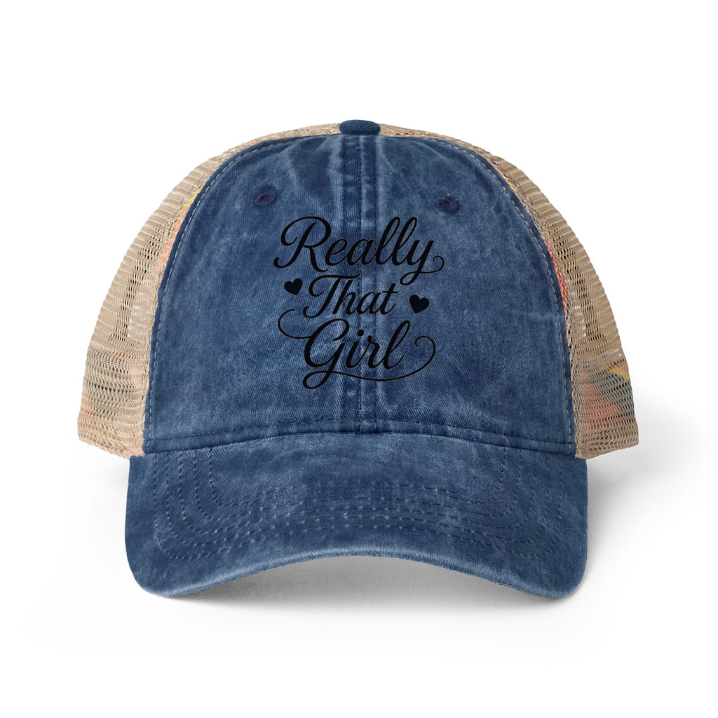 Women's Washed Mesh Back Cap