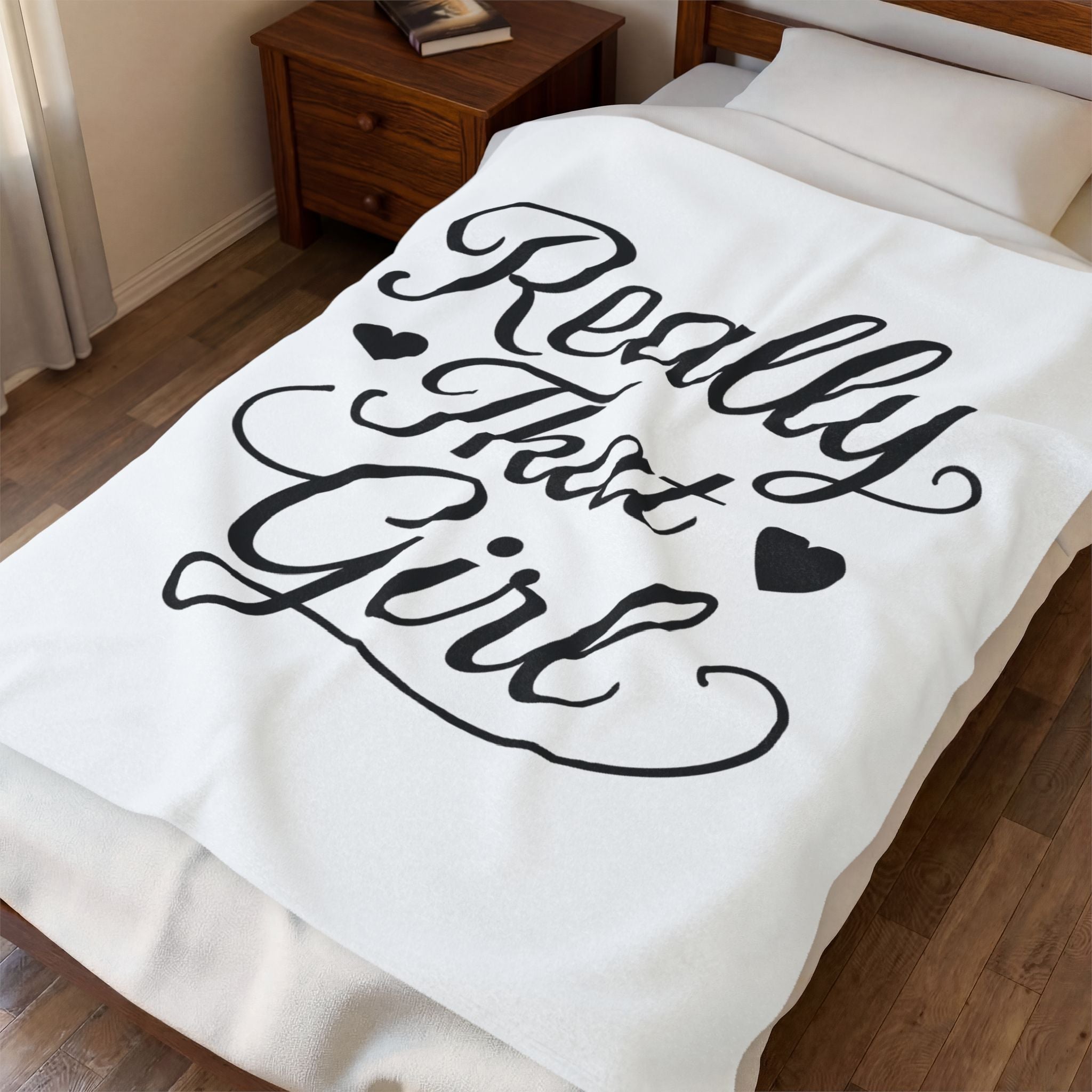 Really That Girl Velveteen Plush Blanket