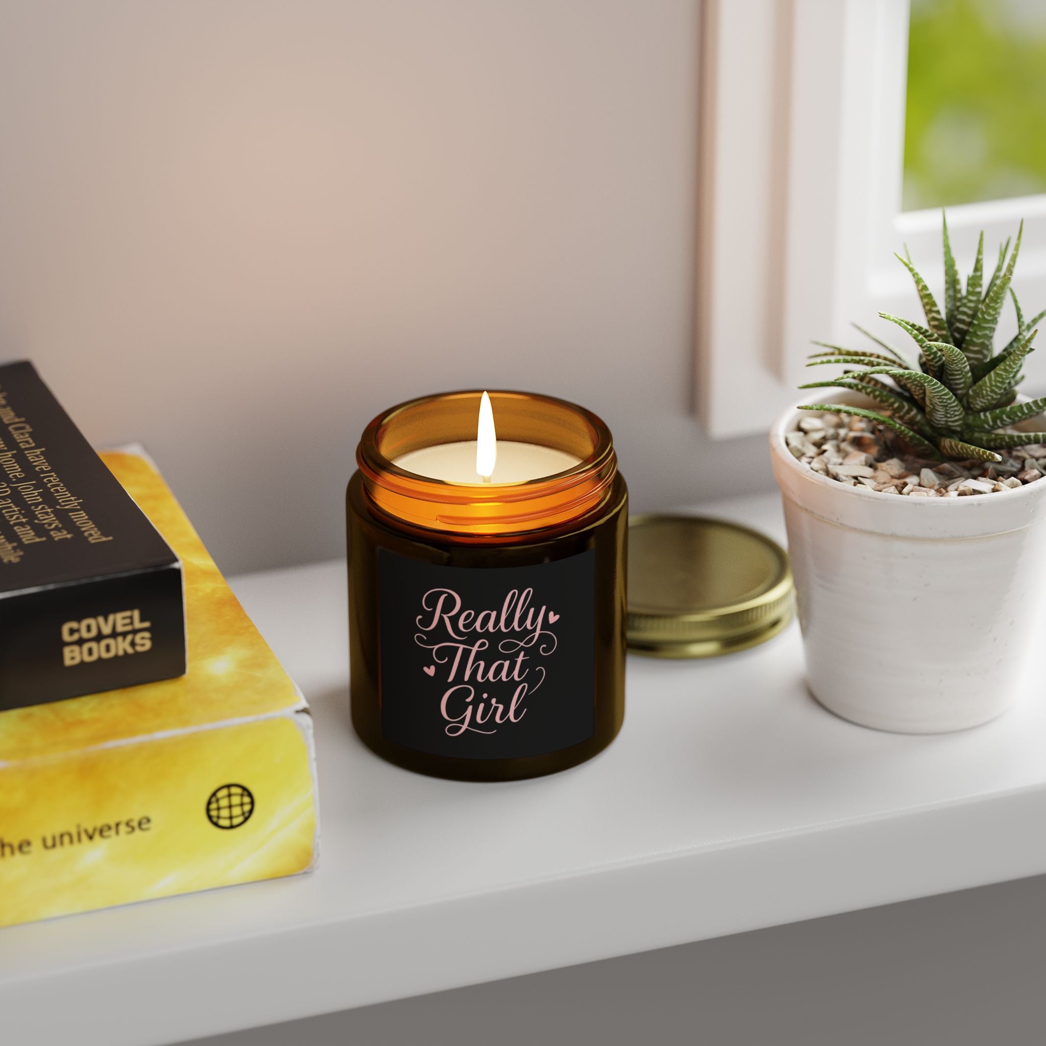 Really That Girl Coconut Apricot Wax Candle- Scented (4oz, 9oz)