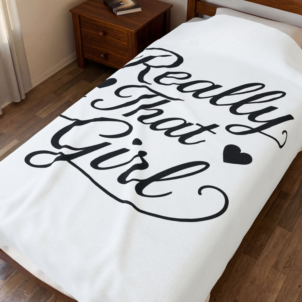 Really That Girl Velveteen Plush Blanket