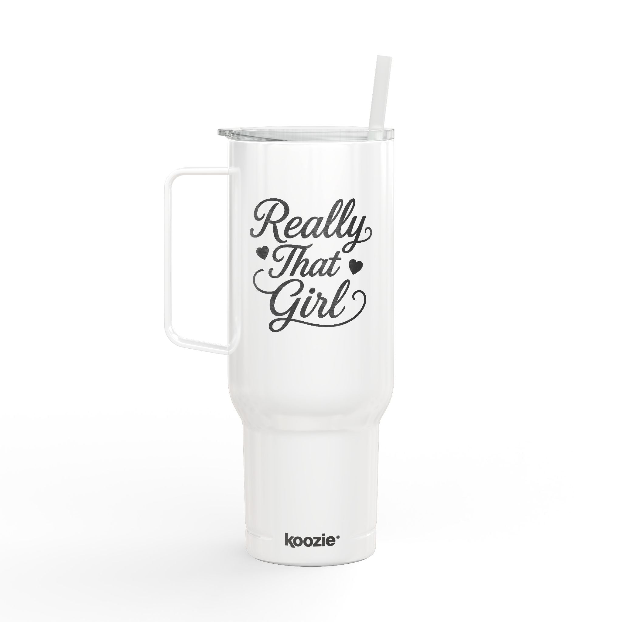 40oz Engraved Insulated Really That Girl Tumbler with Lid & Straw