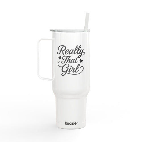 40oz Engraved Insulated Really That Girl Tumbler with Lid & Straw