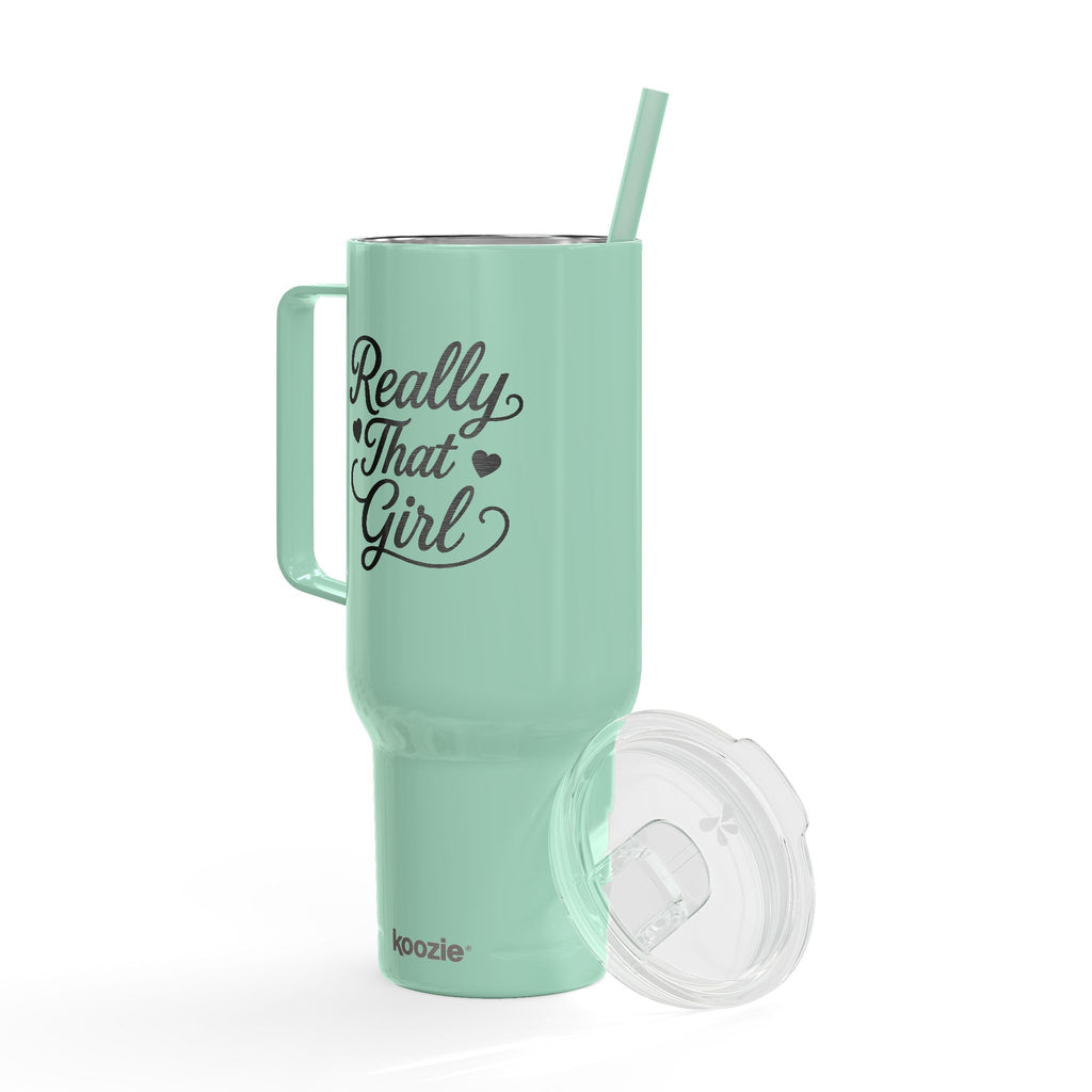 40oz Engraved Insulated Really That Girl Tumbler with Lid & Straw