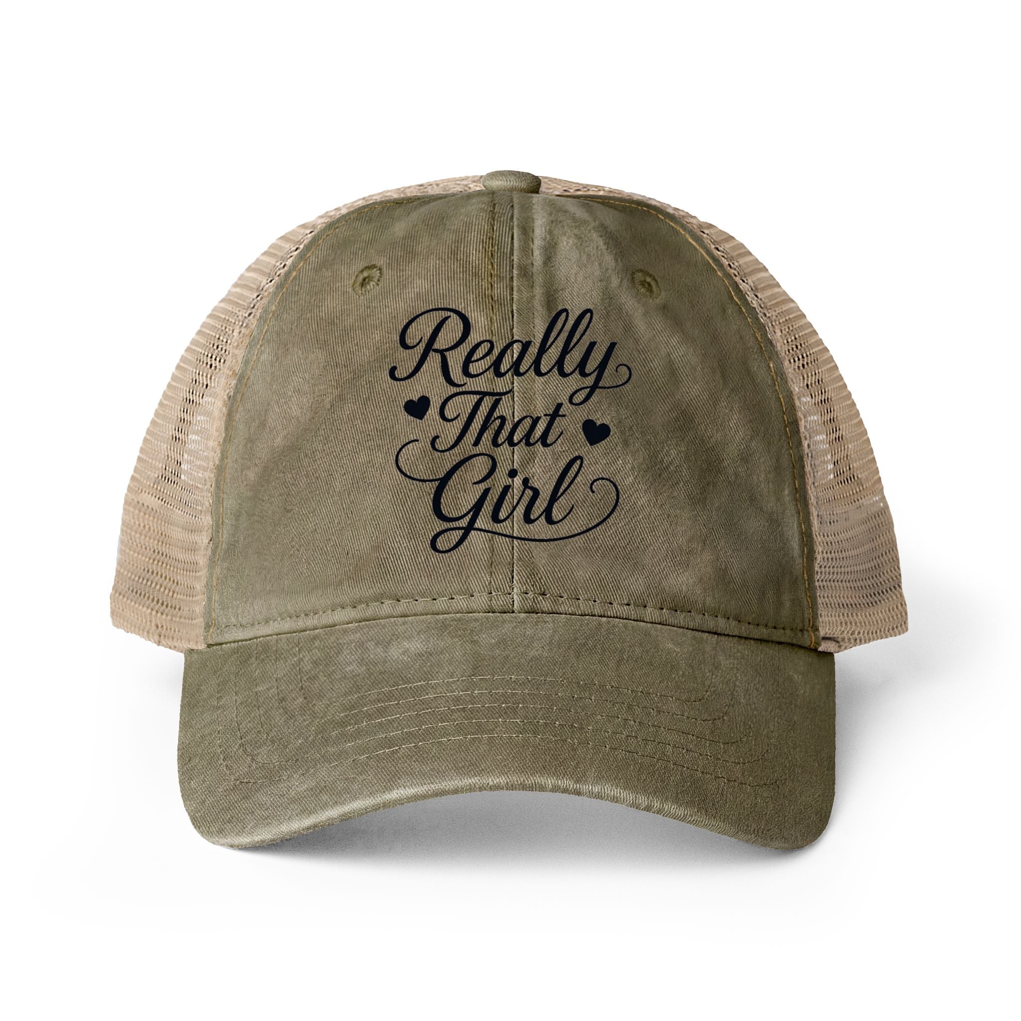 Women's Washed Mesh Back Cap