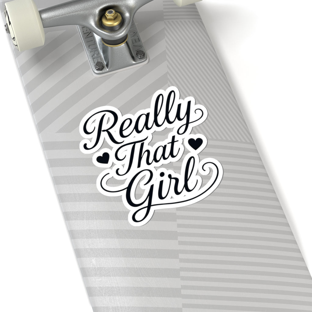 Really That Girl Kiss-Cut Sticker