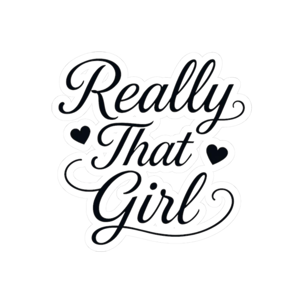 Really That Girl Kiss-Cut Sticker