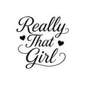 Really That Girl Kiss-Cut Sticker