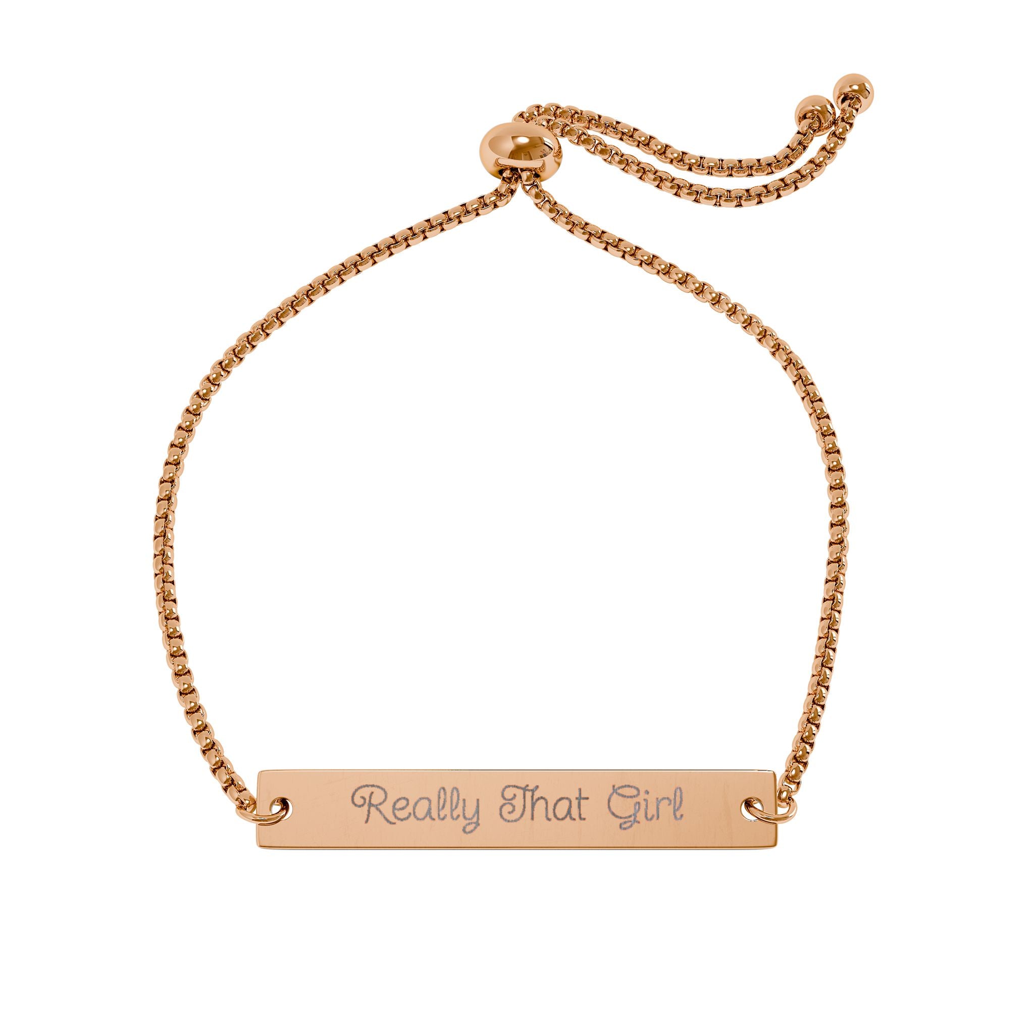 Really That Girl Adjustable Bar Bracelet