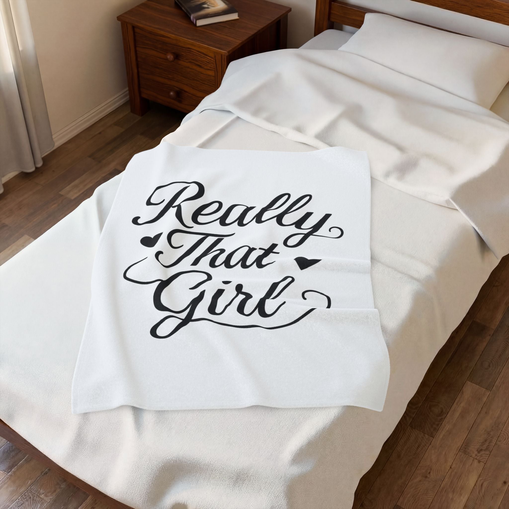 Really That Girl Velveteen Plush Blanket