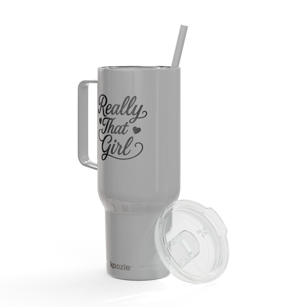 40oz Engraved Insulated Really That Girl Tumbler with Lid & Straw