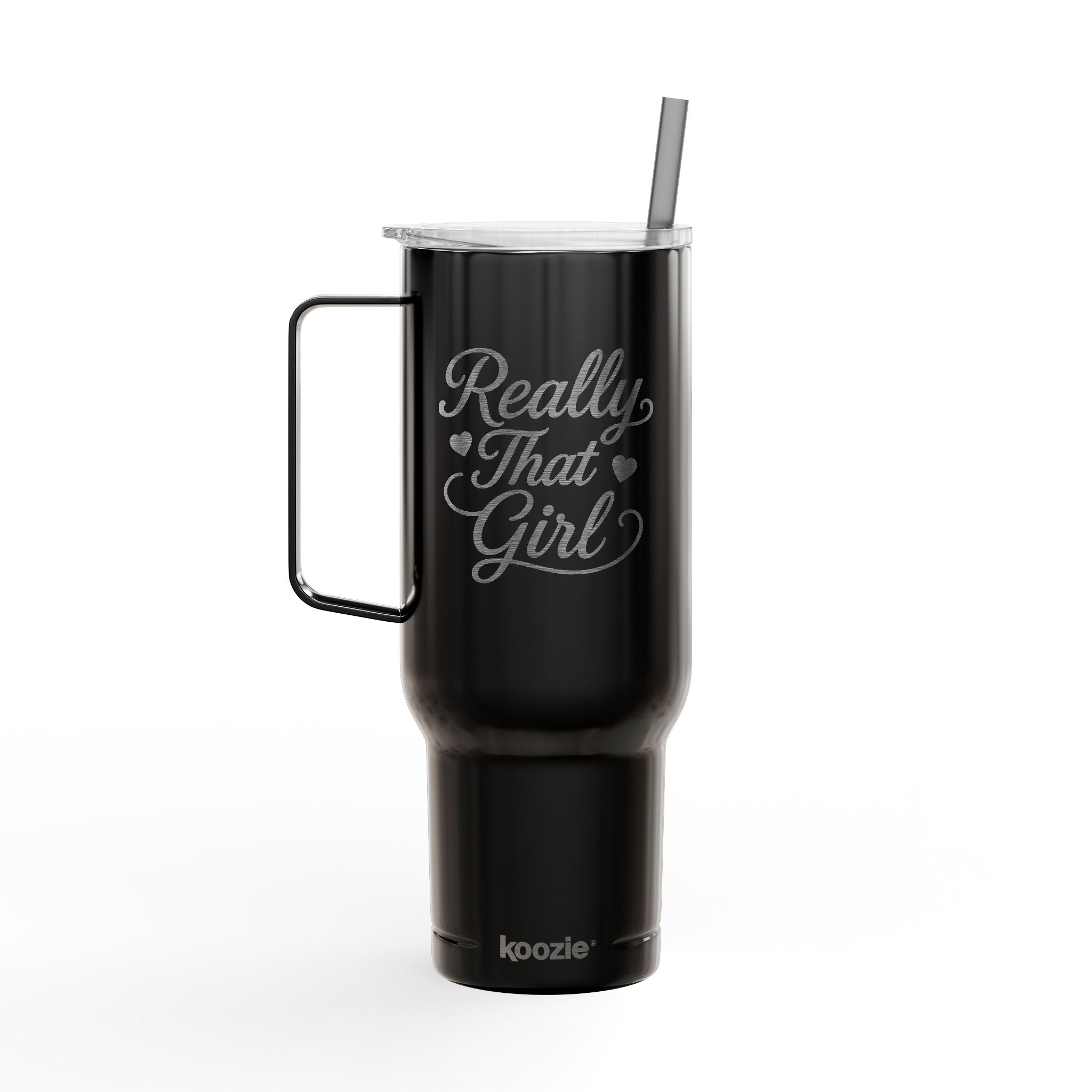40oz Engraved Insulated Really That Girl Tumbler with Lid & Straw