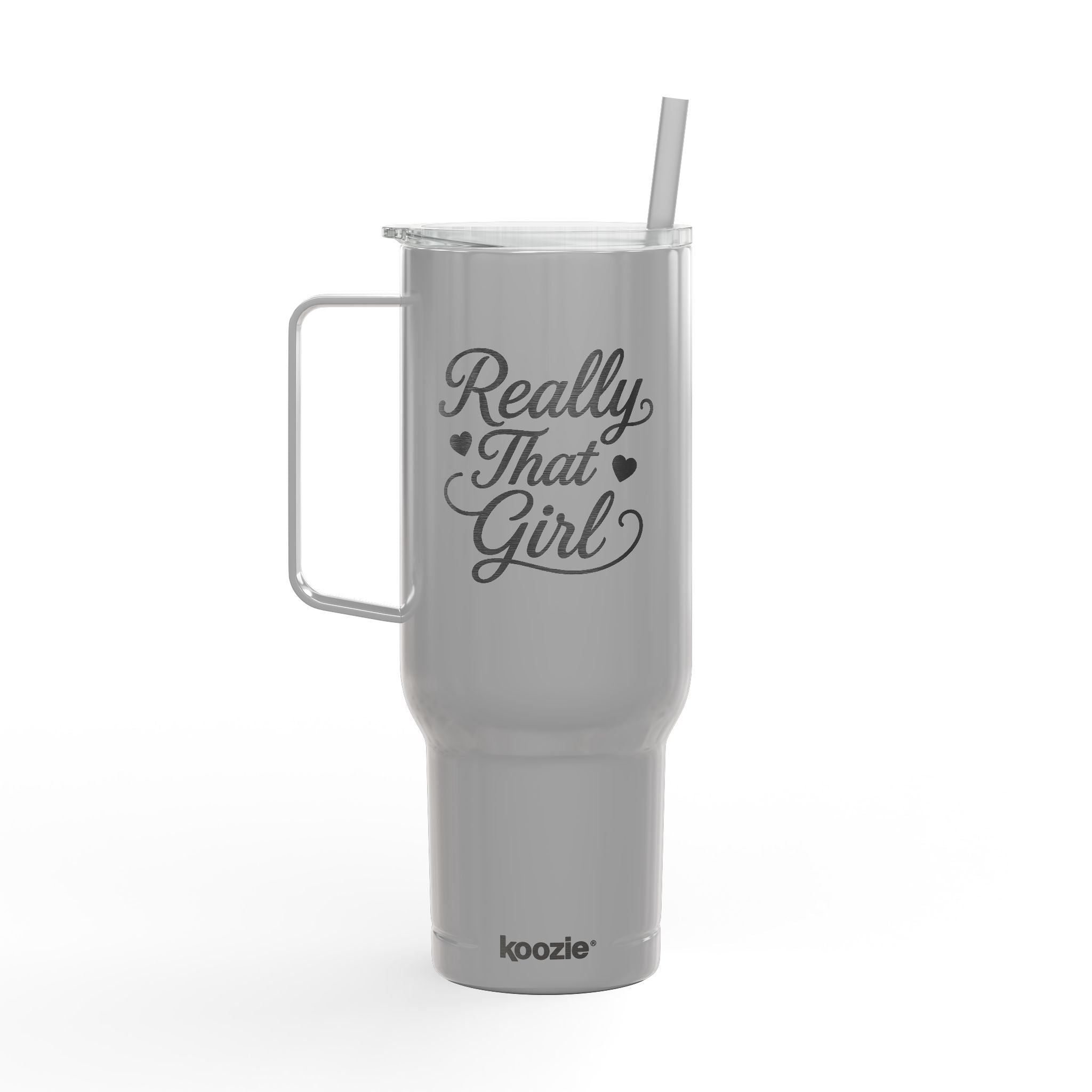 40oz Engraved Insulated Really That Girl Tumbler with Lid & Straw