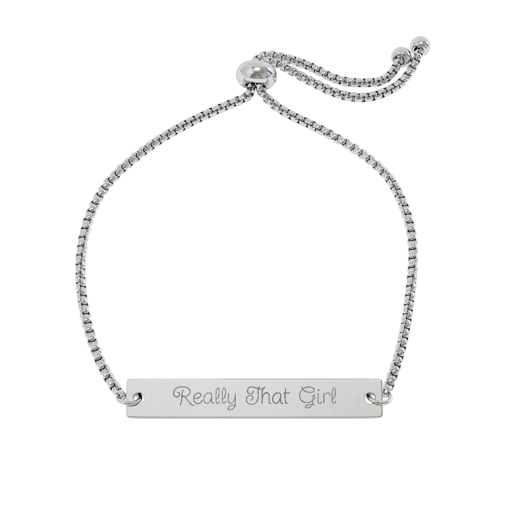 Really That Girl Adjustable Bar Bracelet